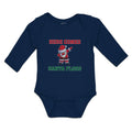 Long Sleeve Bodysuit Baby Here Comes Santa Floss Dancing Boy & Girl Clothes