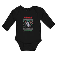 Long Sleeve Bodysuit Baby Merry Flossmas Boy & Girl Clothes Cotton