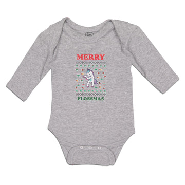 Long Sleeve Bodysuit Baby Merry Flossmas Boy & Girl Clothes Cotton
