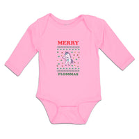 Long Sleeve Bodysuit Baby Merry Flossmas Boy & Girl Clothes Cotton