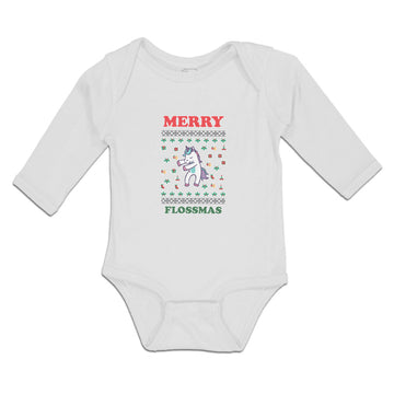 Long Sleeve Bodysuit Baby Merry Flossmas Boy & Girl Clothes Cotton