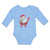 Long Sleeve Bodysuit Baby Christmas Santa Claus with Gift Box Wishing Everyone - Cute Rascals