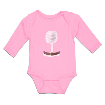 Long Sleeve Bodysuit Baby Christmas Santa Costume Belt Boy & Girl Clothes Cotton