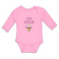 Oh Deer Wild Animal Deer Face and Horn