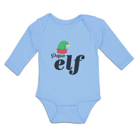 Long Sleeve Bodysuit Baby Papa Elf with Hat Boy & Girl Clothes Cotton