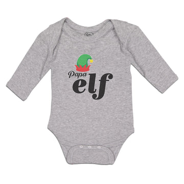 Long Sleeve Bodysuit Baby Papa Elf with Hat Boy & Girl Clothes Cotton
