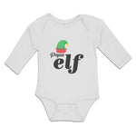 Long Sleeve Bodysuit Baby Papa Elf with Hat Boy & Girl Clothes Cotton
