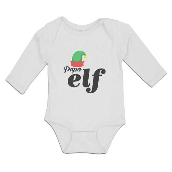 Long Sleeve Bodysuit Baby Papa Elf with Hat Boy & Girl Clothes Cotton