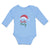 Long Sleeve Bodysuit Baby Santa Baby with Hat Boy & Girl Clothes Cotton