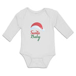 Long Sleeve Bodysuit Baby Santa Baby with Hat Boy & Girl Clothes Cotton