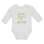 Long Sleeve Bodysuit Baby It's The Season to Sparkle Boy & Girl Clothes Cotton