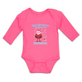 Long Sleeve Bodysuit Baby When I Think About You I Touch My Elf with Santa