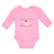 Long Sleeve Bodysuit Baby Where My Ho's at with Santa Face and Hat Cotton
