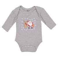 Long Sleeve Bodysuit Baby Santa Is Coming with Deer Boy & Girl Clothes Cotton