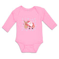 Long Sleeve Bodysuit Baby Santa Is Coming with Deer Boy & Girl Clothes Cotton
