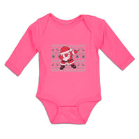 Long Sleeve Bodysuit Baby Santa Claus Dab Dance Pose Style Boy & Girl Clothes