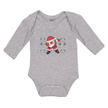 Long Sleeve Bodysuit Baby Santa Claus Dab Dance Pose Style Boy & Girl Clothes