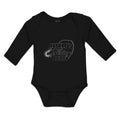 Long Sleeve Bodysuit Baby Abuelo's Fishing Buddy Fish and Fishing Net Cotton