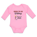 Long Sleeve Bodysuit Baby Born Go Fishing Made School Boy Net Hat Bag Cotton
