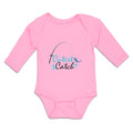 Long Sleeve Bodysuit Baby Cutest Catch Fish with Fishinh Net Boy & Girl Clothes