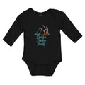 Long Sleeve Bodysuit Baby Daddy's Fishing Buddy Father Daughter Net Cotton