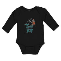 Long Sleeve Bodysuit Baby Daddy's Fishing Buddy Father Daughter Net Cotton - Cute Rascals