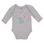 Long Sleeve Bodysuit Baby Daddy's Fishing Buddy Father Daughter Net Cotton - Cute Rascals