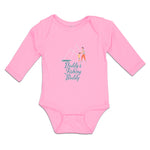 Long Sleeve Bodysuit Baby Daddy's Fishing Buddy Father Daughter Net Cotton - Cute Rascals