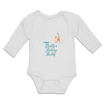 Long Sleeve Bodysuit Baby Daddy's Fishing Buddy Father Daughter Net Cotton - Cute Rascals