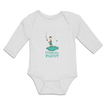 Long Sleeve Bodysuit Baby Fishing Buddy Boy with Fishing Net and Fish Cotton - Cute Rascals