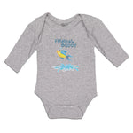 Long Sleeve Bodysuit Baby Fishing Buddy Fish in Water and Jumping Cotton - Cute Rascals