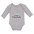 Long Sleeve Bodysuit Baby Grandpa's Fishing Buddy with Jumping Fish and Water - Cute Rascals