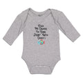 Long Sleeve Bodysuit Baby Pack My Diapers I'M Going Fishing with Daddy Cotton