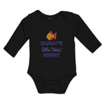 Long Sleeve Bodysuit Baby Papaw's Little Fishin' Buddy Boy & Girl Clothes Cotton