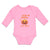Long Sleeve Bodysuit Baby Cutest Pumpkin in The Patch Smile Face and Hearts - Cute Rascals