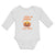 Long Sleeve Bodysuit Baby Cutest Pumpkin in The Patch Smile Face and Hearts - Cute Rascals