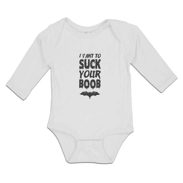 I Vant to Suck Your Boob with Bat Silhouette