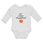 Long Sleeve Bodysuit Baby My First Halloween with Funny Face Boy & Girl Clothes