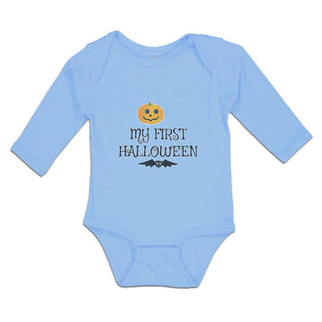 Long Sleeve Bodysuit Baby My First Halloween Bat Boy & Girl Clothes Cotton