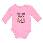 Long Sleeve Bodysuit Baby My First Trick Or Treat with Smile Halloween Cotton