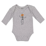Long Sleeve Bodysuit Baby Halloween Skeleton Gesture Boy & Girl Clothes Cotton - Cute Rascals