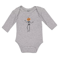 Long Sleeve Bodysuit Baby Halloween Skeleton Gesture Boy & Girl Clothes Cotton - Cute Rascals