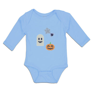 Long Sleeve Bodysuit Baby Halloween and Spider Web Boy & Girl Clothes Cotton