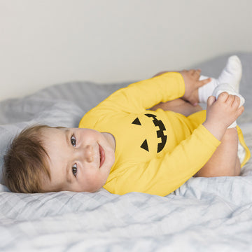 Long Sleeve Bodysuit Baby Halloween Funny Smile Boy & Girl Clothes Cotton