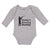 Long Sleeve Bodysuit Baby Daddy's Hunting Buddy Person Standing with Gun Cotton - Cute Rascals