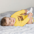 Long Sleeve Bodysuit Baby Daddy's Buck Hunter Wild Deer Horn Standing Cotton