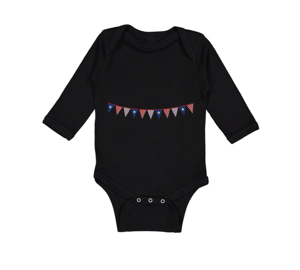 Long Sleeve Bodysuit Baby Decoration 4Th of July Independence Boy & Girl Clothes - Cute Rascals