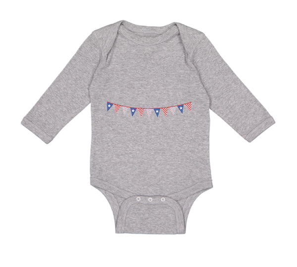 Long Sleeve Bodysuit Baby Decoration 4Th of July Independence Boy & Girl Clothes - Cute Rascals