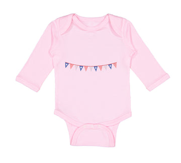 Long Sleeve Bodysuit Baby Decoration 4Th of July Independence Boy & Girl Clothes