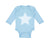 Long Sleeve Bodysuit Baby White Star 4Th of July Independence Boy & Girl Clothes
